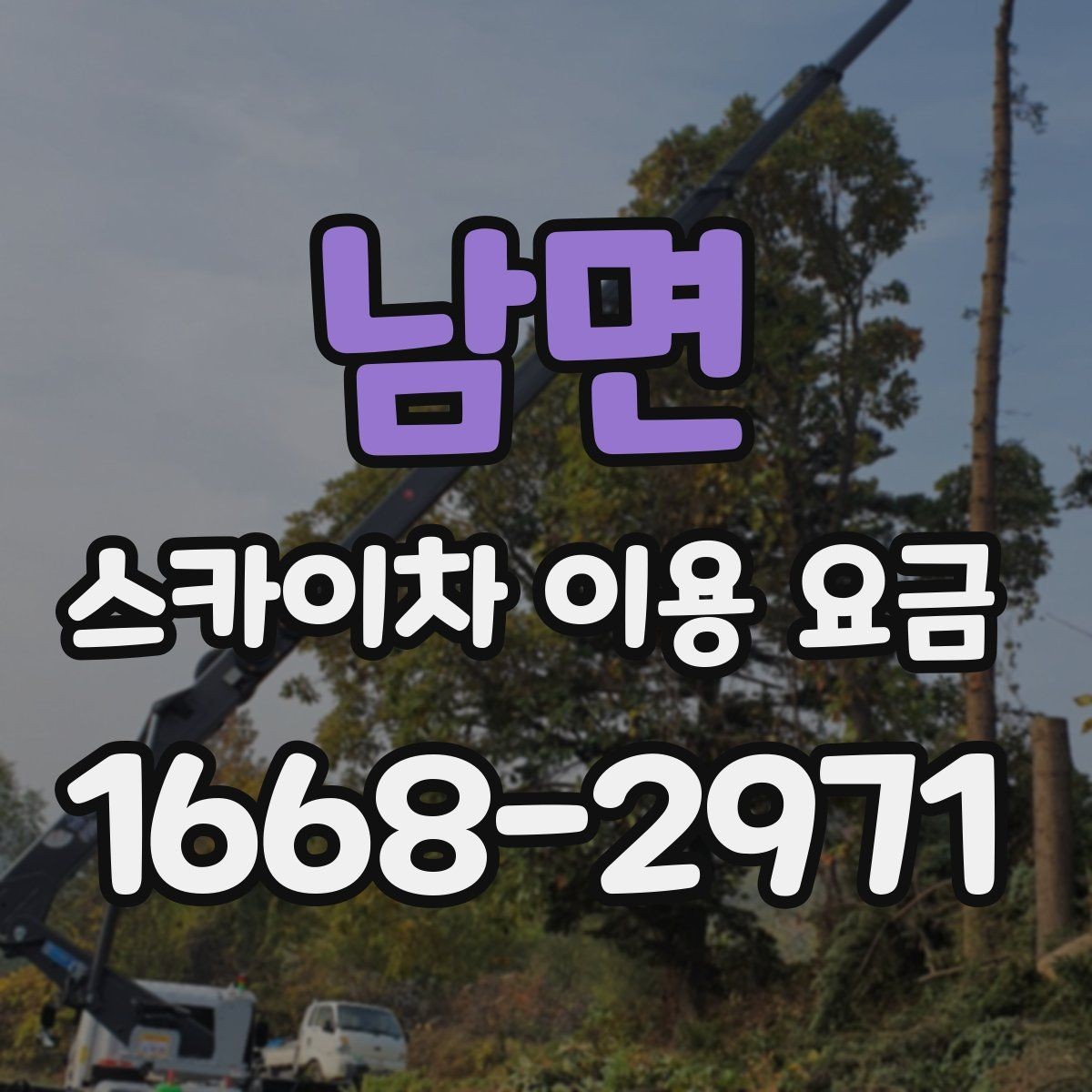 남면 스카이차 이용 요금 기준을 세우는 방법