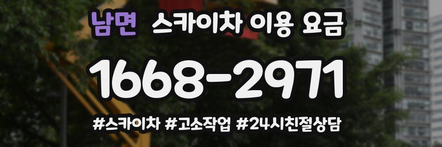 남면 스카이차 이용 요금