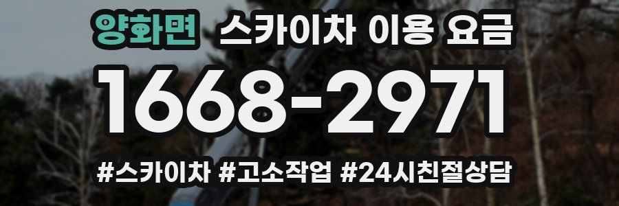 양화면 스카이차 이용 요금