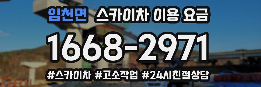 임천면 스카이차 이용 요금