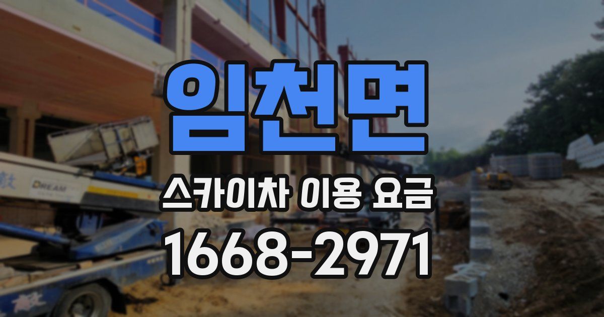임천면 스카이차 이용 요금