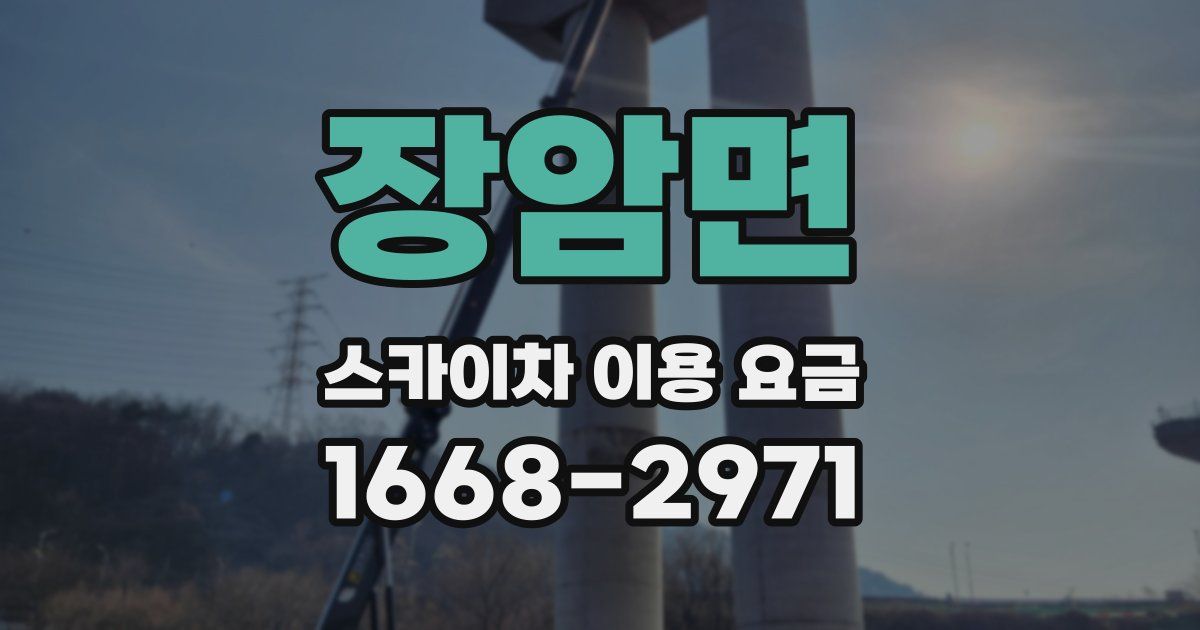 장암면 스카이차 이용 요금