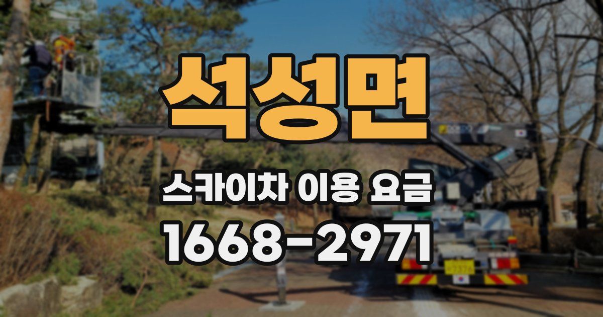 석성면 스카이차 이용 요금