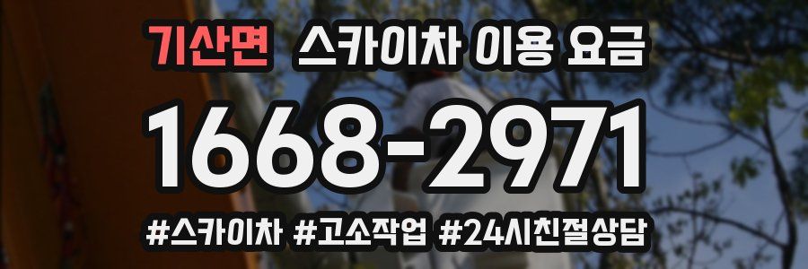 기산면 스카이차 이용 요금