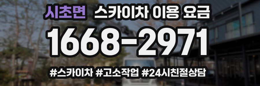 시초면 스카이차 이용 요금