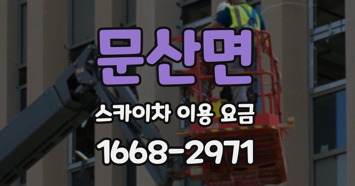 문산면 스카이차 이용 요금