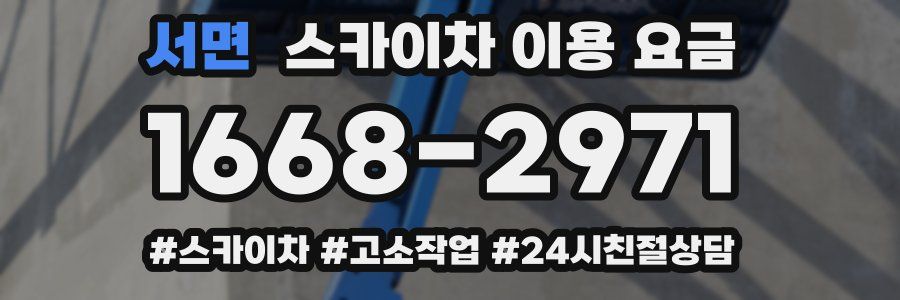 서면 스카이차 이용 요금