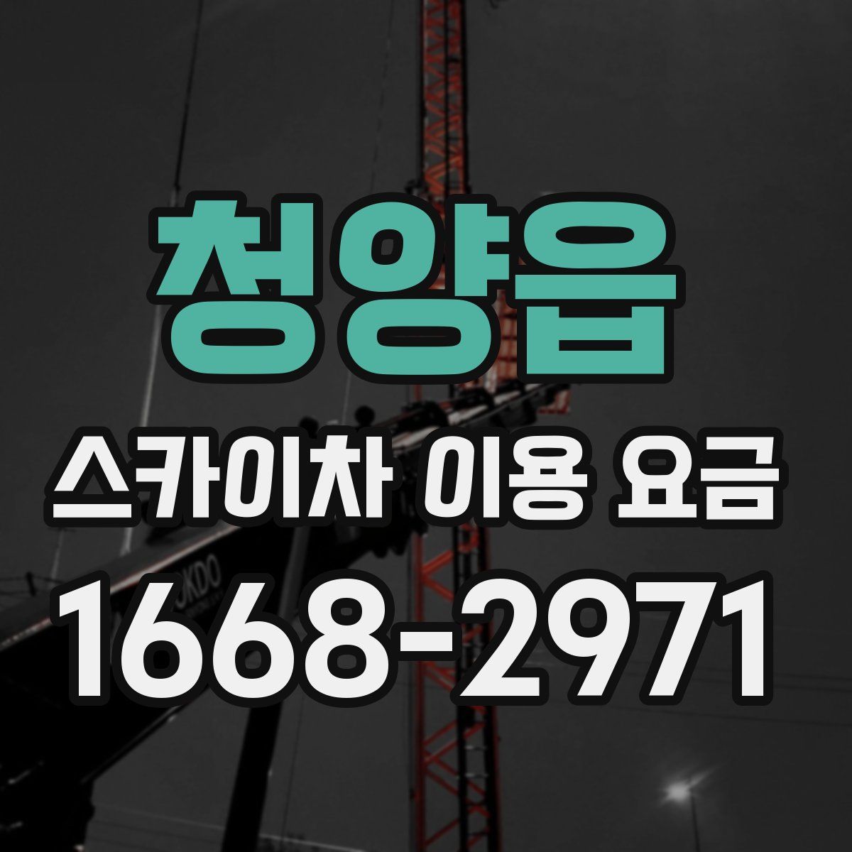 청양읍 스카이차 이용 요금