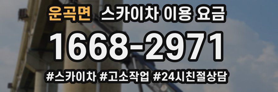 운곡면 스카이차 이용 요금