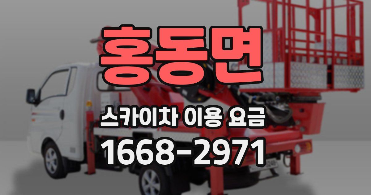 홍동면 스카이차 이용 요금