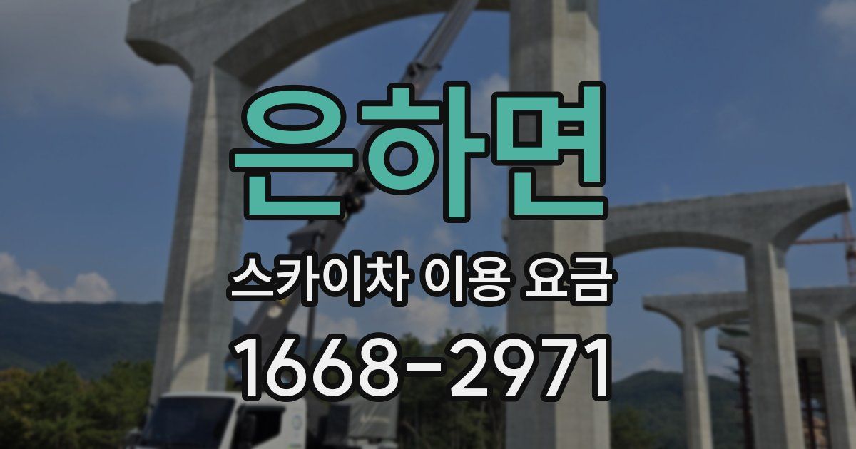 은하면 스카이차 이용 요금