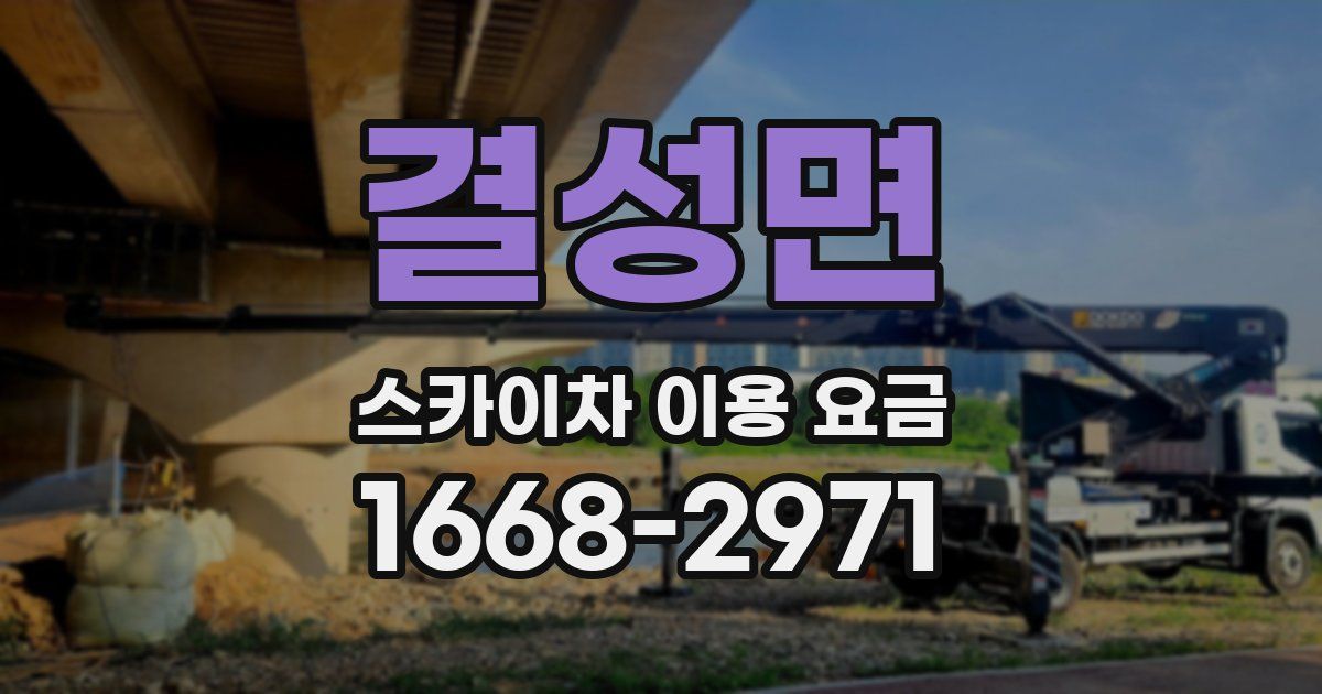 결성면 스카이차 이용 요금