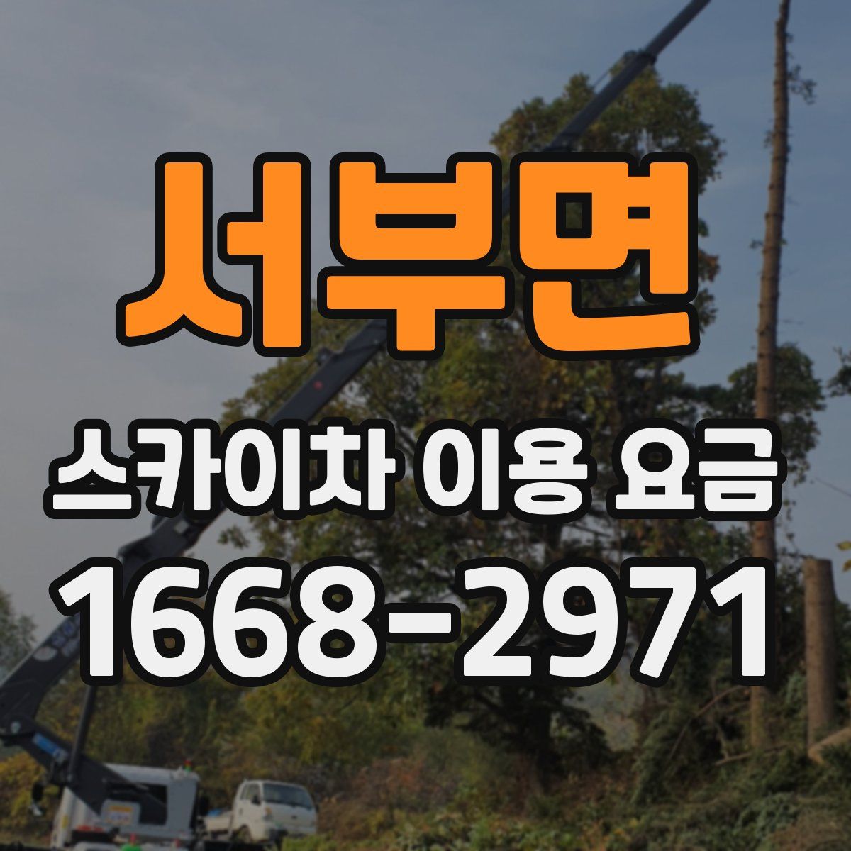 서부면 스카이차 이용 요금