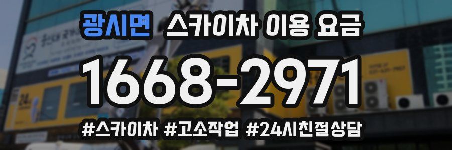 광시면 스카이차 이용 요금