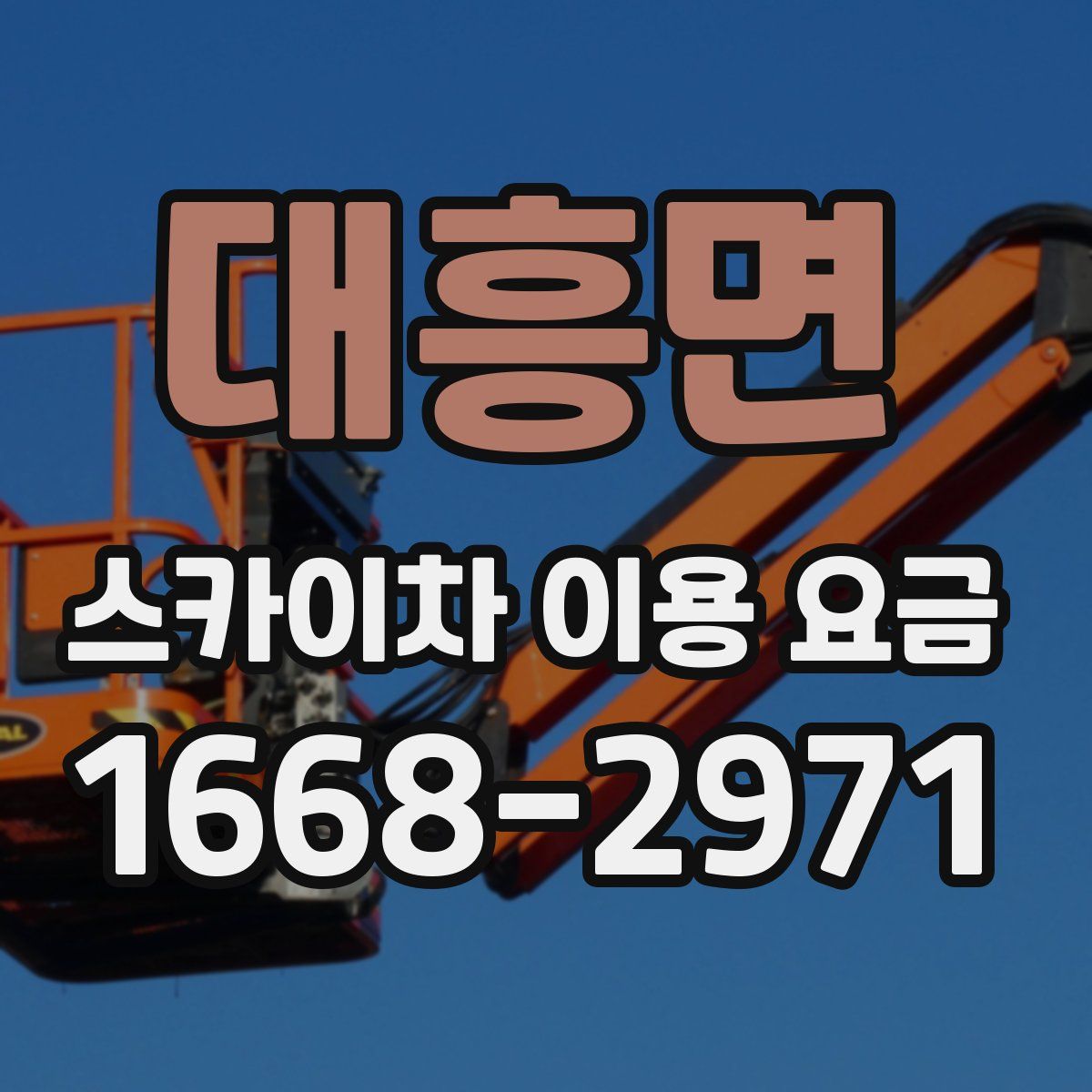 대흥면 스카이차 이용 요금