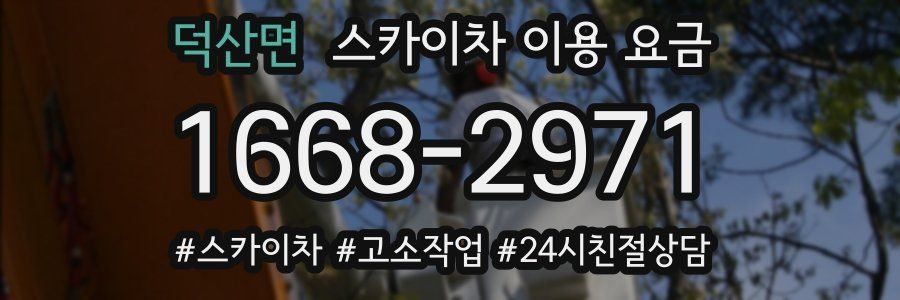 덕산면 스카이차 이용 요금