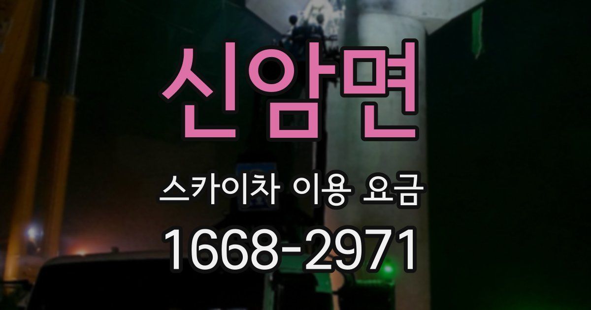 신암면 스카이차 이용 요금