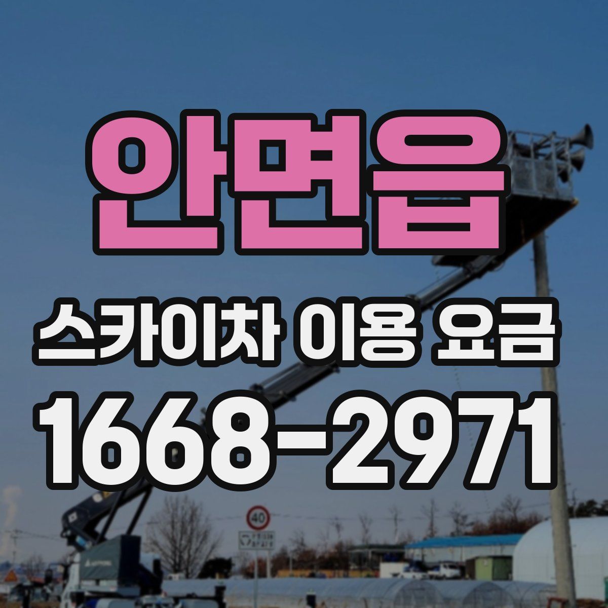 안면읍 스카이차 이용 요금