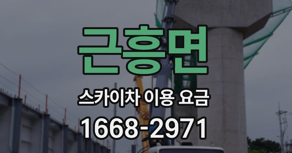 근흥면 스카이차 이용 요금