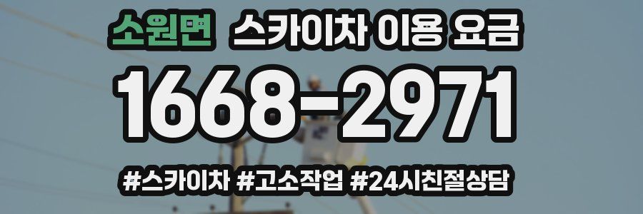 소원면 스카이차 이용 요금