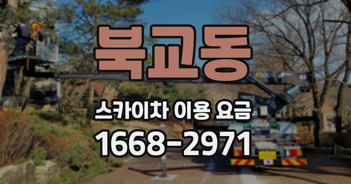 북교동 스카이차 이용 요금