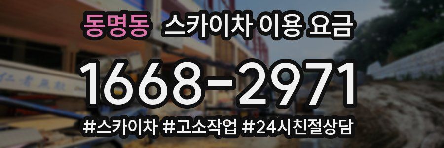 동명동 스카이차 이용 요금