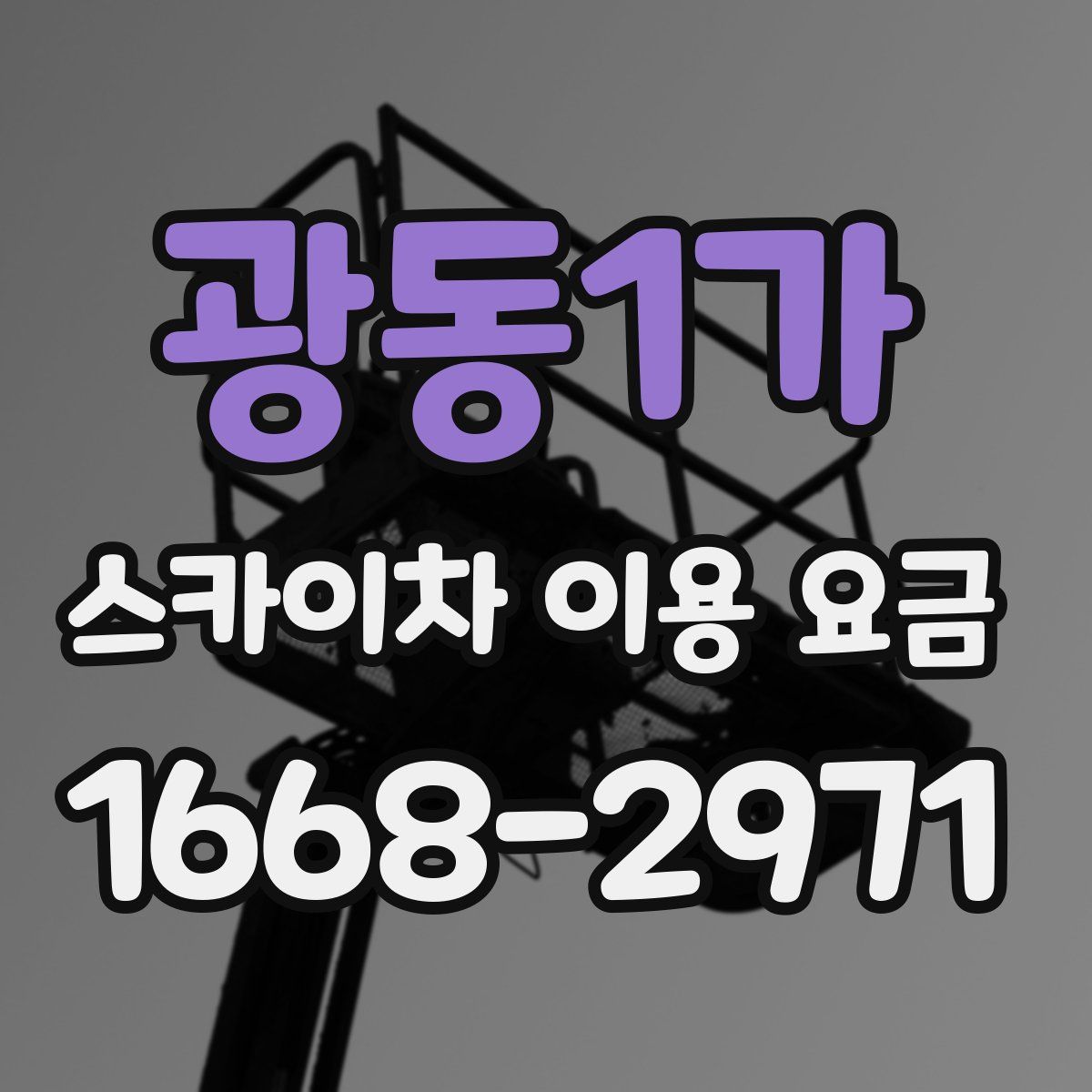 광동1가 스카이차 이용 요금