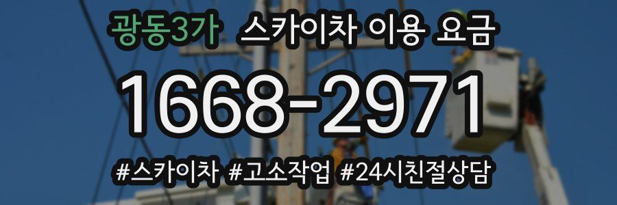 광동3가 스카이차 이용 요금