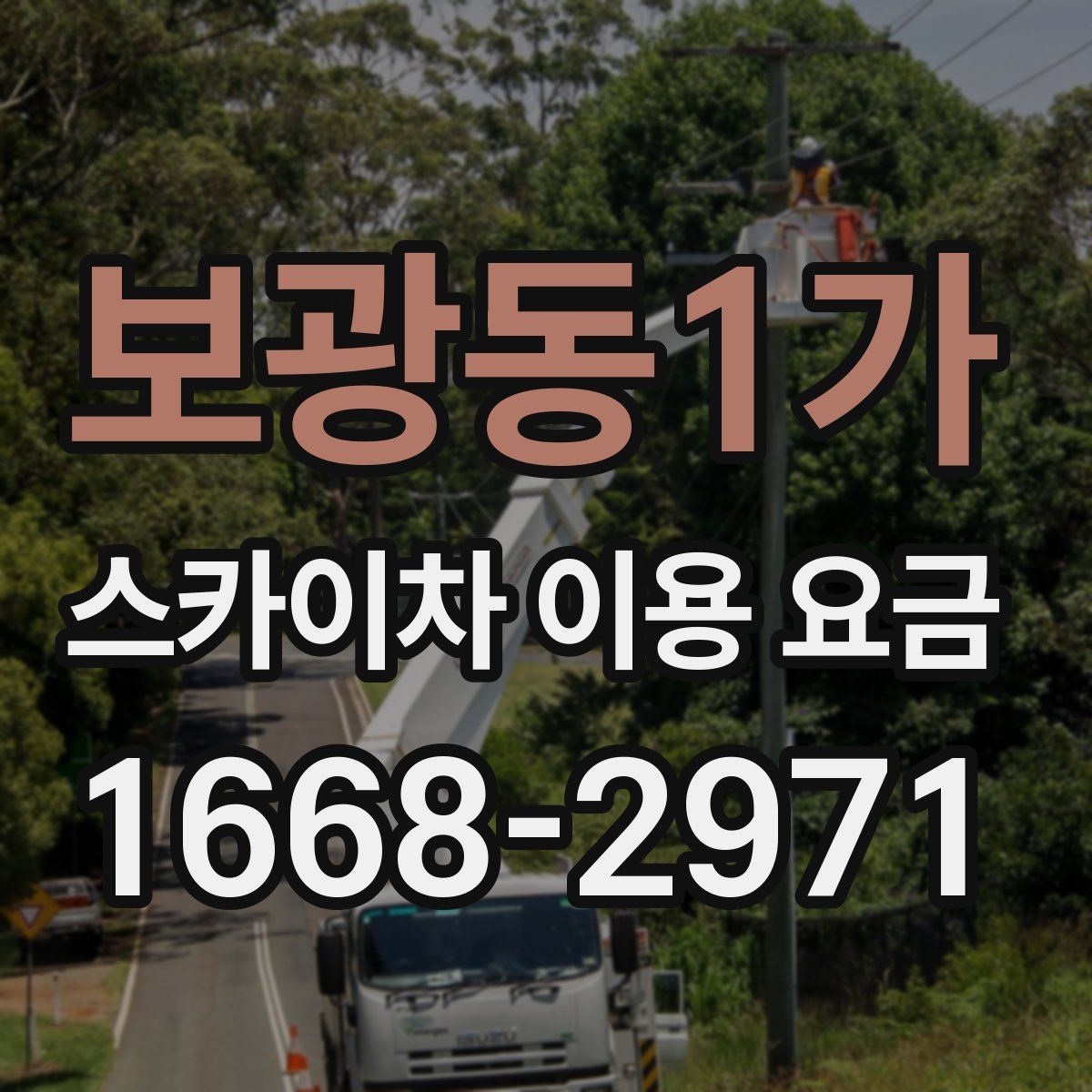 보광동1가 스카이차 이용 요금