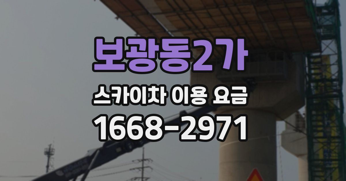 보광동2가 스카이차 이용 요금