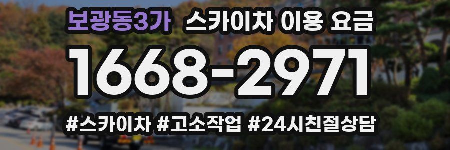 보광동3가 스카이차 이용 요금
