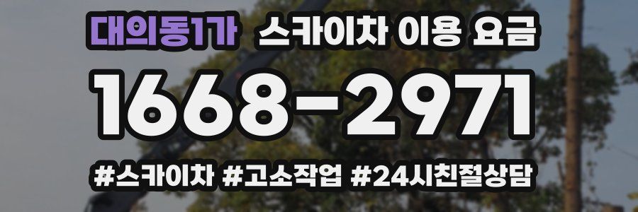 대의동1가 스카이차 이용 요금