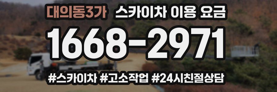 대의동3가 스카이차 이용 요금