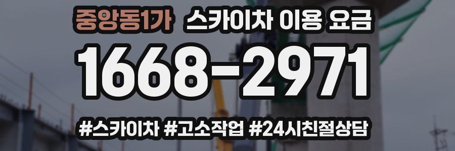 중앙동1가 스카이차 이용 요금