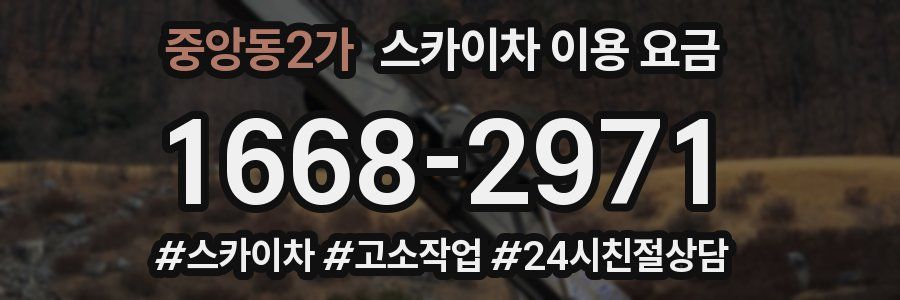중앙동2가 스카이차 이용 요금