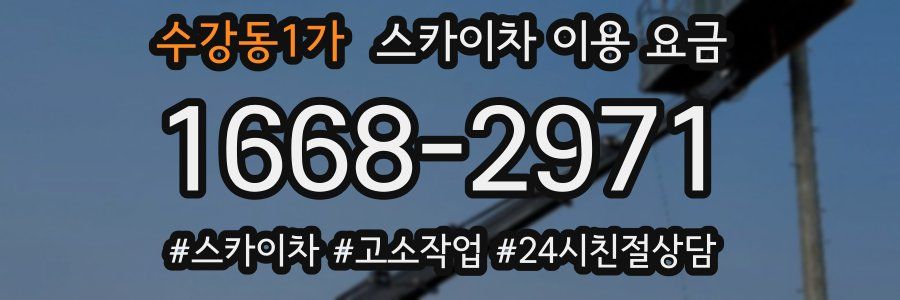 수강동1가 스카이차 이용 요금