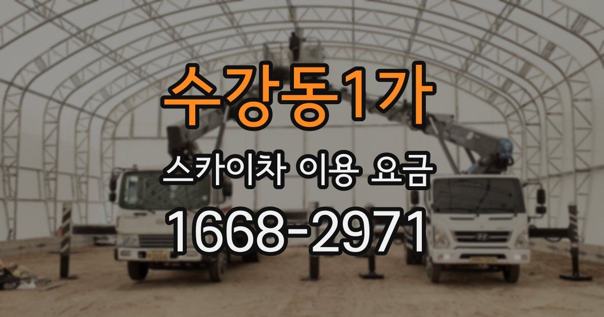 수강동1가 스카이차 이용 요금