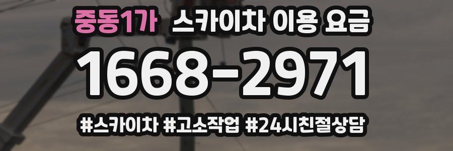 중동1가 스카이차 이용 요금