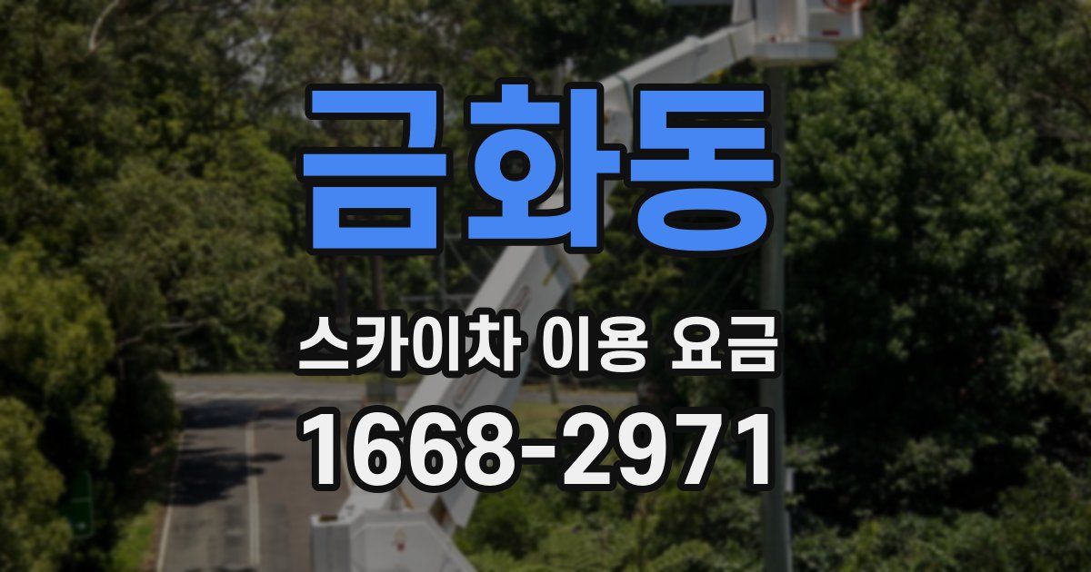 금화동 스카이차 이용 요금