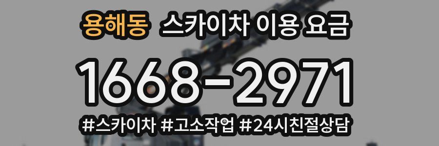 용해동 스카이차 이용 요금