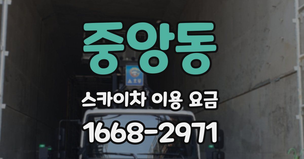 중앙동 스카이차 이용 요금
