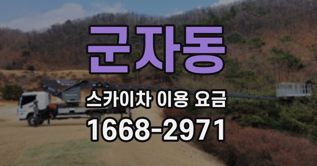 군자동 스카이차 이용 요금