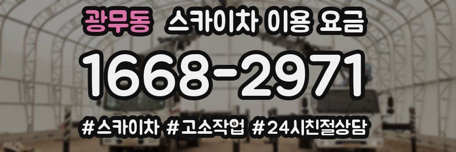 광무동 스카이차 이용 요금