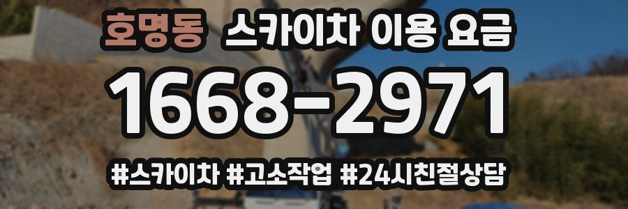 호명동 스카이차 이용 요금