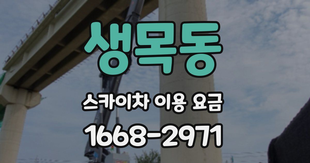 생목동 스카이차 이용 요금