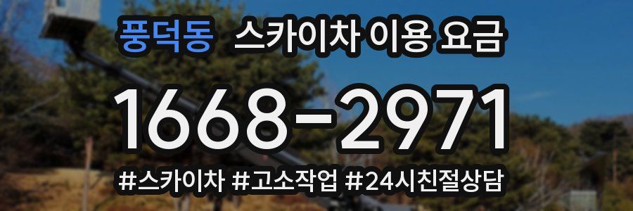 풍덕동 스카이차 이용 요금