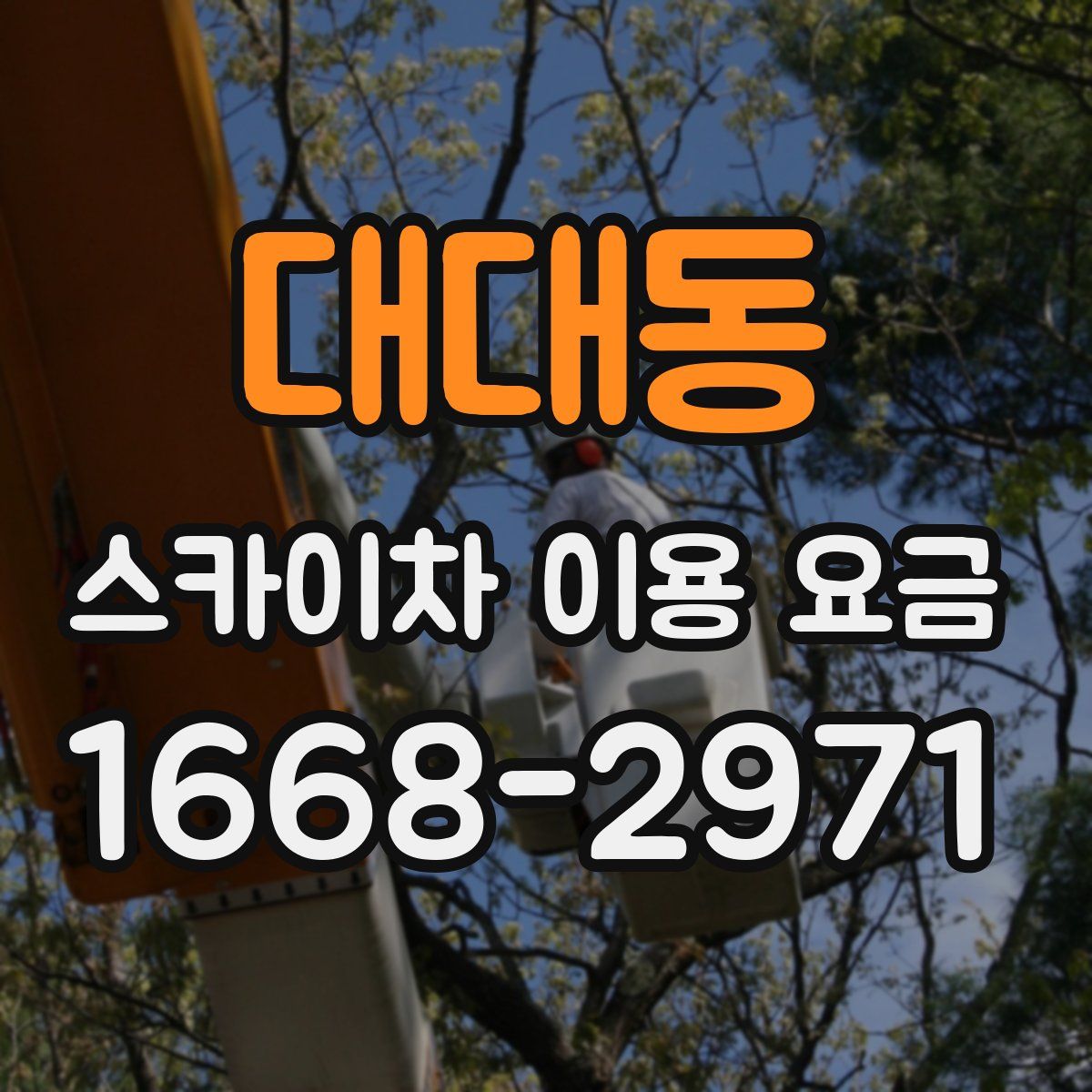 대대동 스카이차 이용 요금