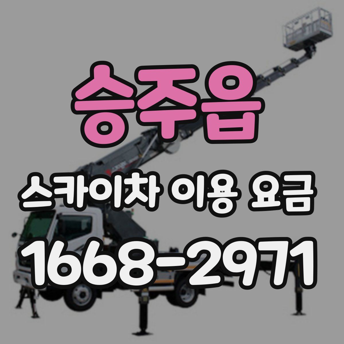 승주읍 스카이차 이용 요금