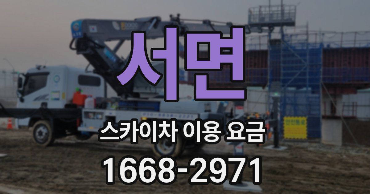 서면 스카이차 이용 요금