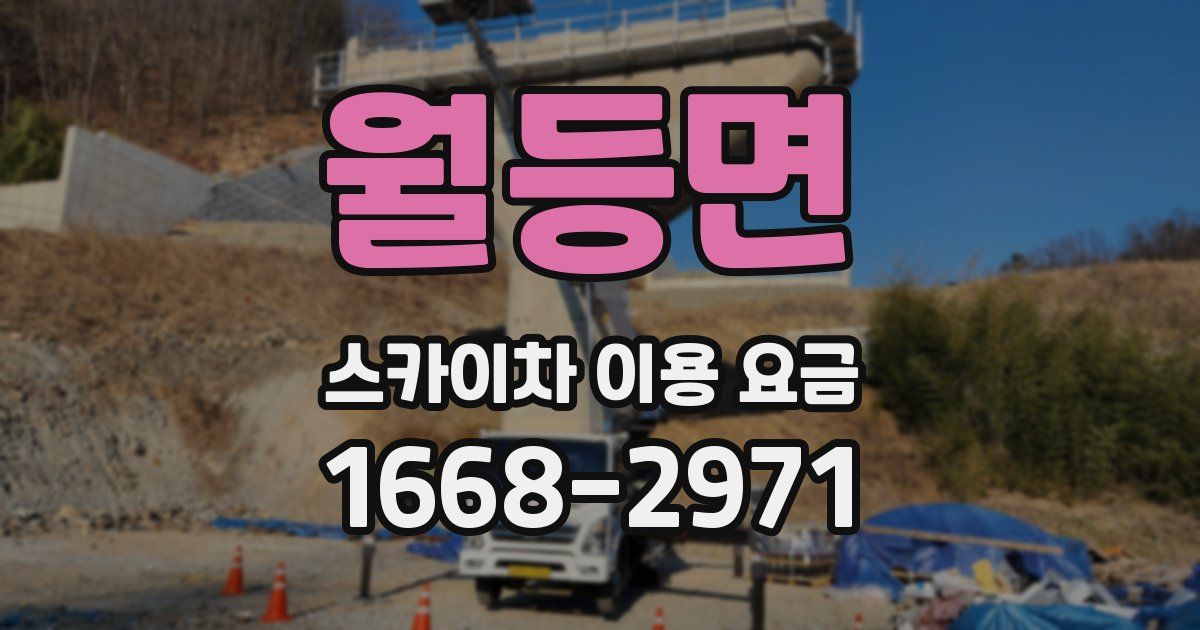 월등면 스카이차 이용 요금